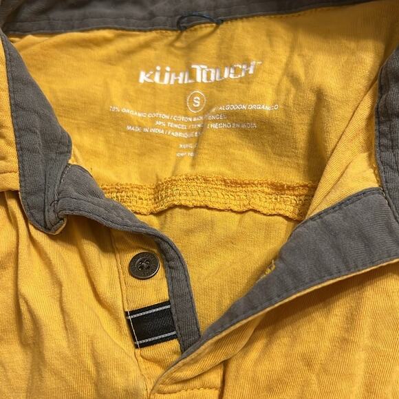 Kuhl touch men’s size small tumeric polo - Picture 3 of 3